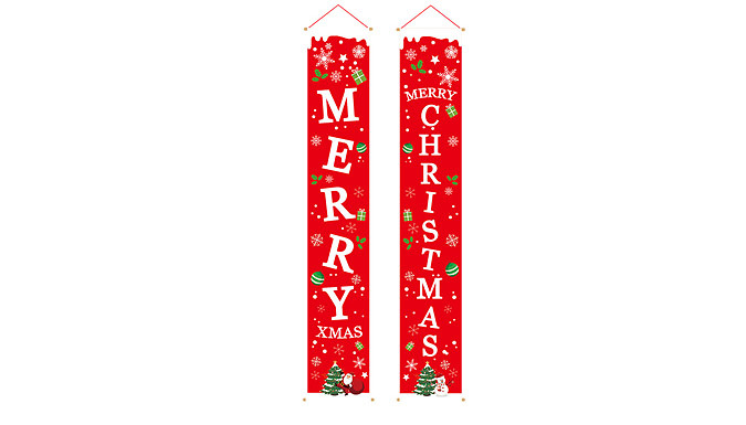 Merry Christmas Door Decoration - 2 Designs at Discount Experts