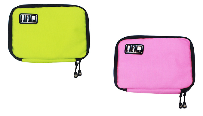 Gadget Accessory Cable Organiser Travel Case - 10 Colours at Discount Experts