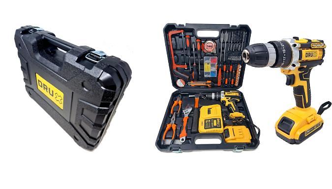 21v Cordless Combi Drill and 118-Piece Ultimate DIY Tool Kit. from Discount Experts
