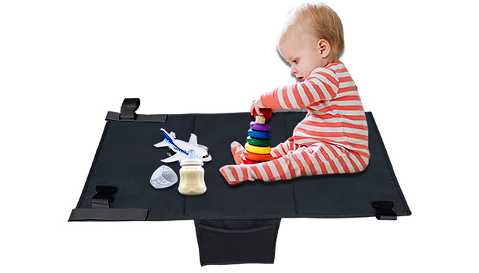 Kid's Portable Aeroplane Footrest Bed - 2 Colours & 2 Sizes from Discount Experts