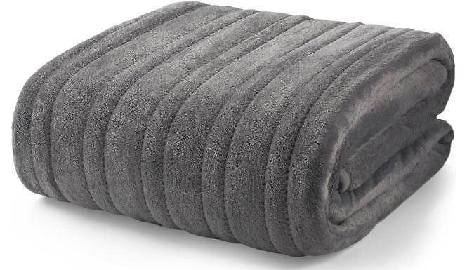 Electric Heated Blanket with Digital Control Timer - 2 Colours at Discount Experts