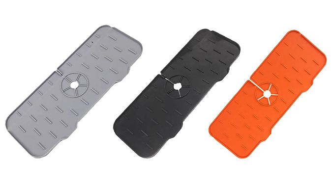 Silicone Faucet Water Catcher Mat - 3 Colours at Discount Experts