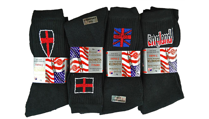 12 Pairs Thermal Winter Thick England Socks - 2 Colours at Discount Experts