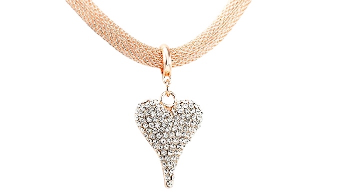 Artemis Necklace Encrusted with Swarovski Crystals - 2 Gift Set Options at Discount Experts