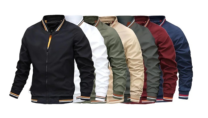 Men's Lightweight Windproof Jacket - 7 Colours, 7 Sizes. at Discount Experts