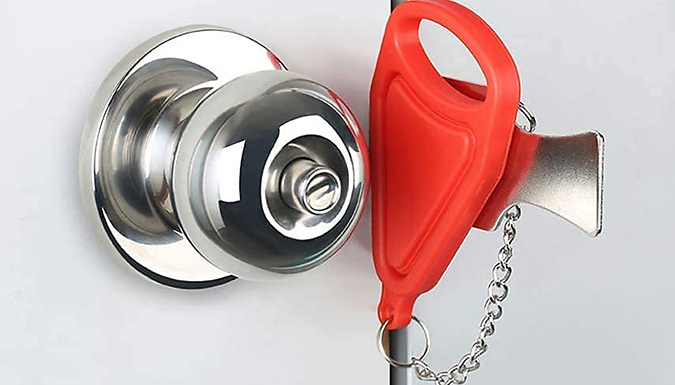 1 or 2 Portable Travel Door Locks at Discount Experts