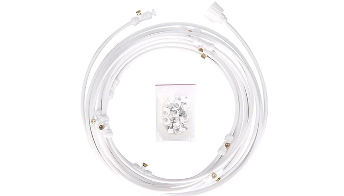 Outdoor Garden Mist Spraying System - 5 Sizes & 2 Colours from Discount Experts