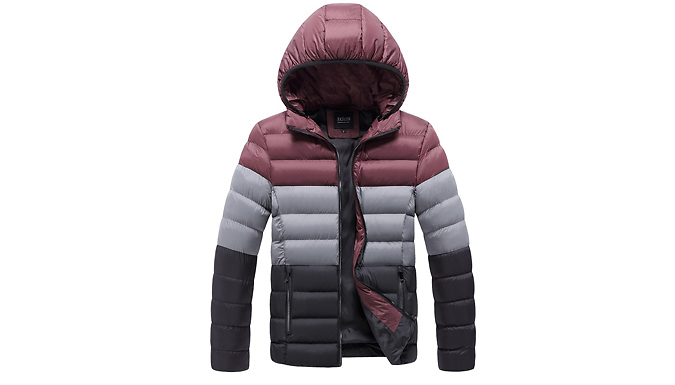 Men's Cotton-Padded Jacket - 4 Colours from Discount Experts
