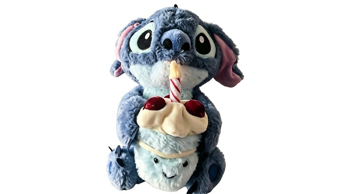 Blue Alien Birthday Cake Plush Toy