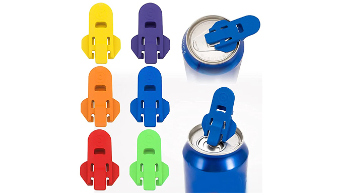6 or 12-Pack Drink Can Opener And Protector Caps Deal Price £7.99