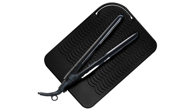 2-in-1 Glamza Silicone Heat Protection Mat & Straightener Case - 1 or 2-Pack