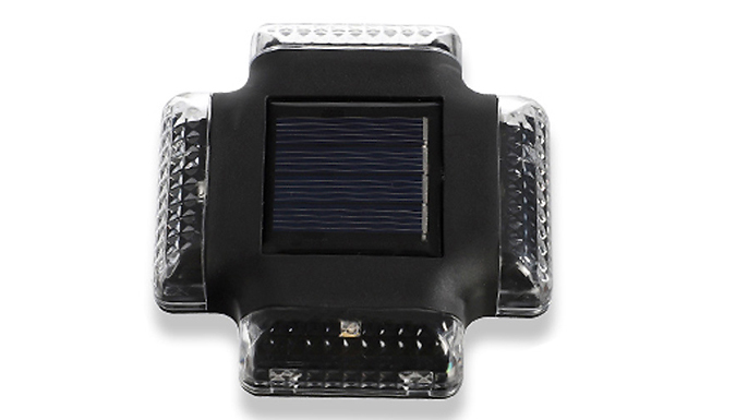 2 or 4 Super Bright 4-LED Solar Wall Lights - 2 Colours at Discount Experts