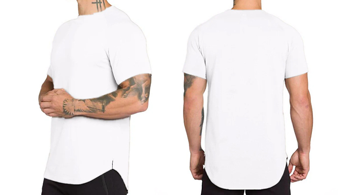 Men’s Short Sleeve Gym T-Shirt  – 5 Colours & 4 Sizes Deal Price £9.99