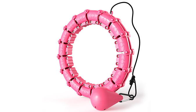 Adjustable Weighted Fitness Hula Hoop – 4 Sizes & 2 Colours Deal Price £14.99