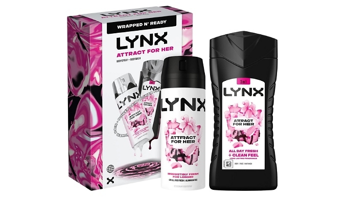 Lynx Attract for Her Duo Gift Set - Buy 1, 2, 3 or 4. from Discount Experts