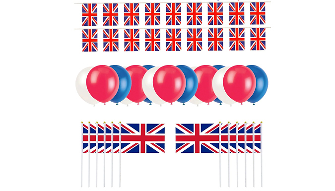31-Piece Platinum Jubilee Party Bundle from Discount Experts