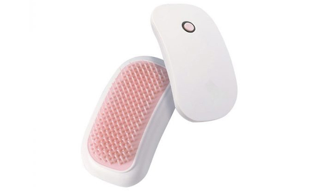 Electric Silicone Massage Hair Brush - 3 Colours at Discount Experts