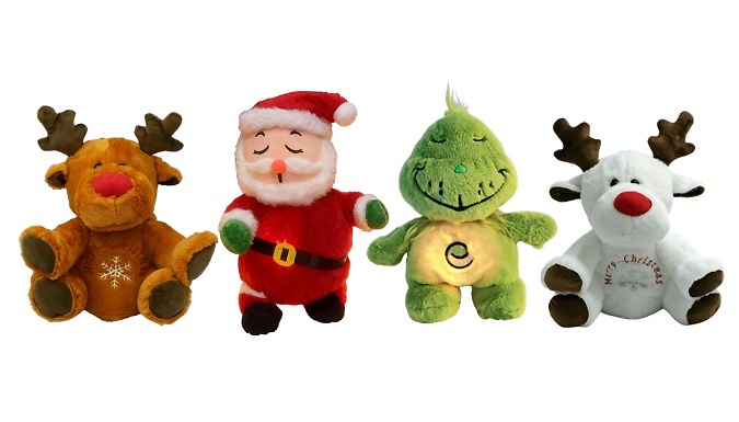 Christmas Plush Breathing and Music Toy - 4 Options!