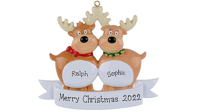 Christmas Reindeer Hanging Ornament - 5 Styles from Discount Experts