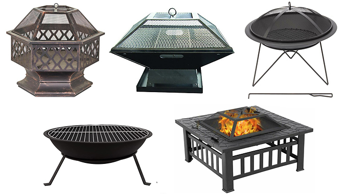 Fire Pit & BBQ Grill Collection – 5 Options! Deal Price £29.99