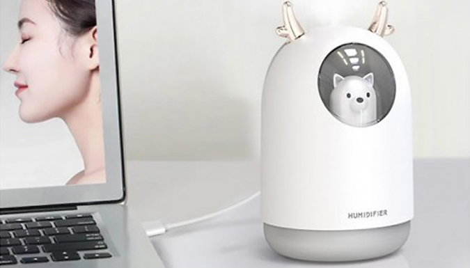 Little Pal Mini LED Light-Up Humidifier – 2 Colours Deal Price £11.99