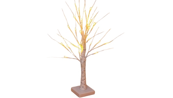 LED Light Up Birch Tree Decoration at Discount Experts