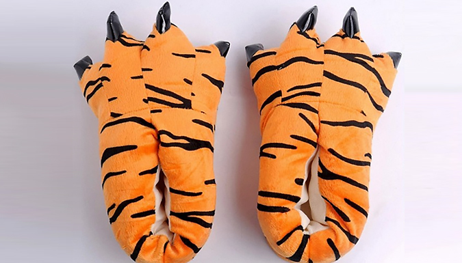 Cosy Animal Paw Slippers - 7 Styles and 3 Sizes from Discount Experts