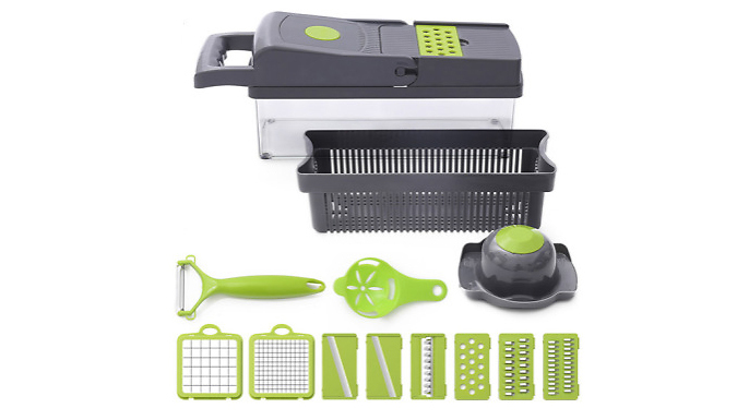 14-In-1 Food Preparer with Collection Basket from Discount Experts