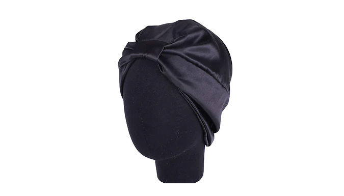 1 or 2 Silk Knotted Anti-Frizz Hair Wraps – 2 Colours Deal Price £9.99