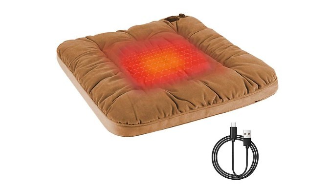USB Electric Heating Seat Cushion - 3 Colours at Discount Experts