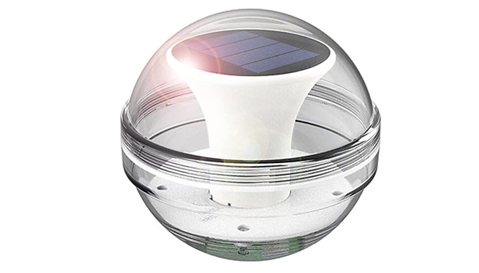 1 or 2 Solar Powered Colour Changing Floating Lights from Discount Experts