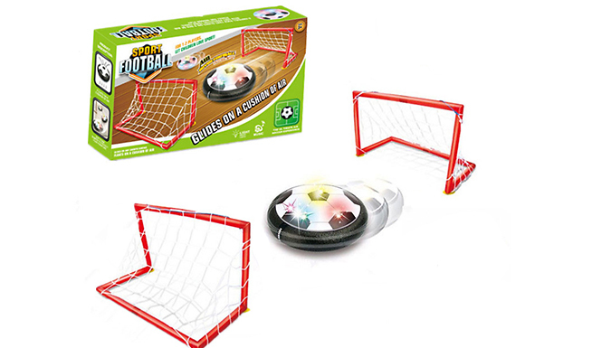 Hover LED Football Toy With Optional Goal from Discount Experts