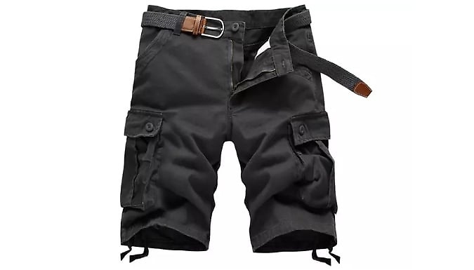 Men's 6-Pocket Preston Cargo Shorts - 4 Colours & 5 Sizes at Discount Experts