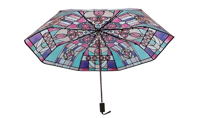 Stained Glass Window Design Umbrella at Discount Experts