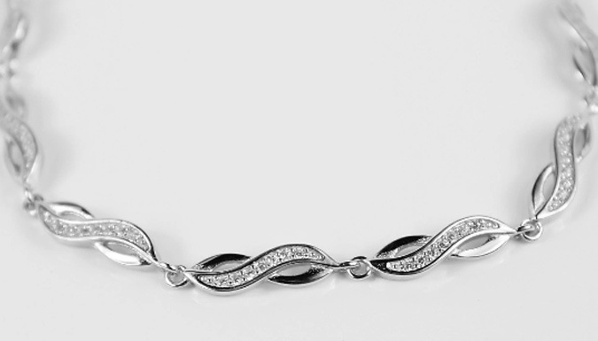 Infinity Swirl Created Diamond Bracelet Deal Price £19.99