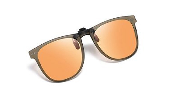 Clip-On Foldable Sunglasses Lenses with Case - 6 Colours at Discount Experts