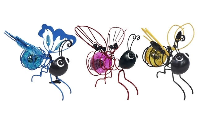 Hanging Insect Garden Solar Light - 3 Colours from Discount Experts