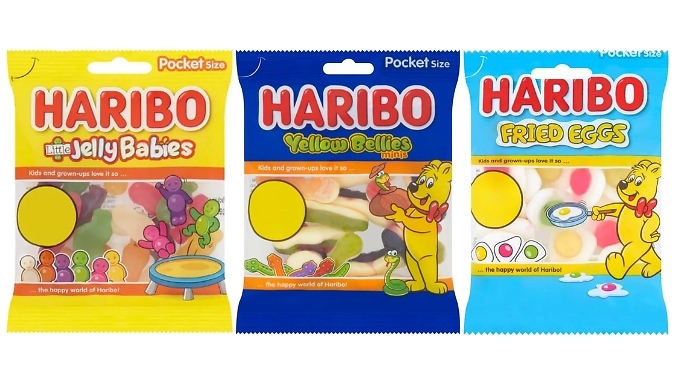 10-Pack Haribo Pocket Size Sweet Treats - 3 Different Sweets. at Discount Experts