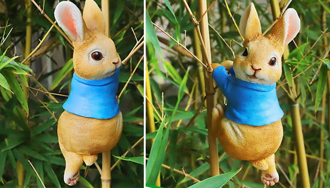 Mini Plant Climbing Bunny Garden Statue – Pink or Blue Deal Price £9.99