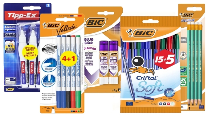 38-Piece Bic Stationery Bundle With Tipp-Ex from Discount Experts