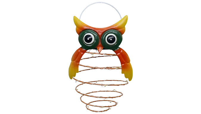 1 or 2 Solar Powered Owl-Shaped String Lights at Discount Experts