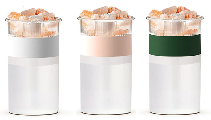 Mini Air Humidifier Salt Lamp - 3 Colours at Discount Experts