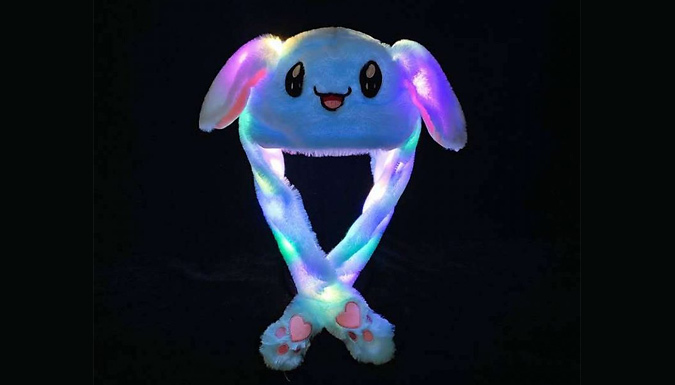 Glowing Bunny Hat Warm Earmuffs - 4 Colours from Discount Experts