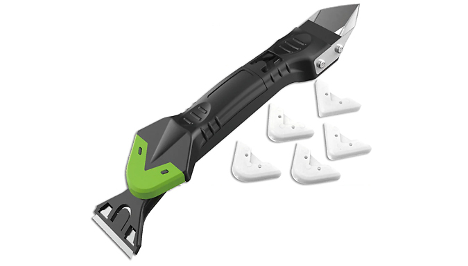 5 in 1 Silicone Caulk Remover and Finishing Tool Kit from Discount Experts