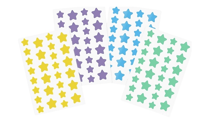 Colourful Face & Skin Spot Stickers - 112 Stickers. from Discount Experts