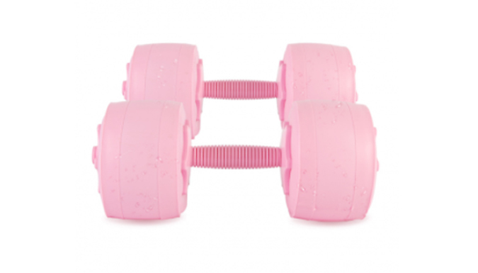 Water Filled Pink Dumbbells from Discount Experts