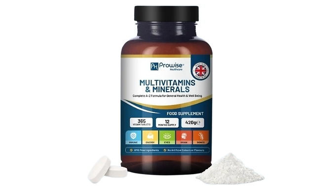 All Round Health Boosting Multivitamins & Mineral Tablets - Years ...