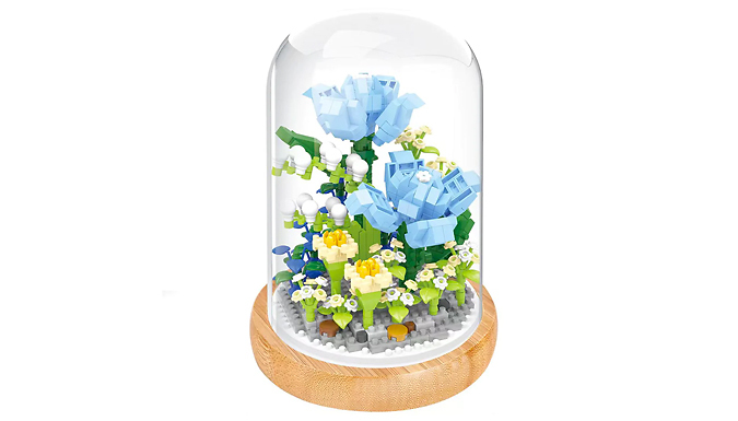 3D DIY Mini Building Block Flower Model - 5 Options from Discount Experts