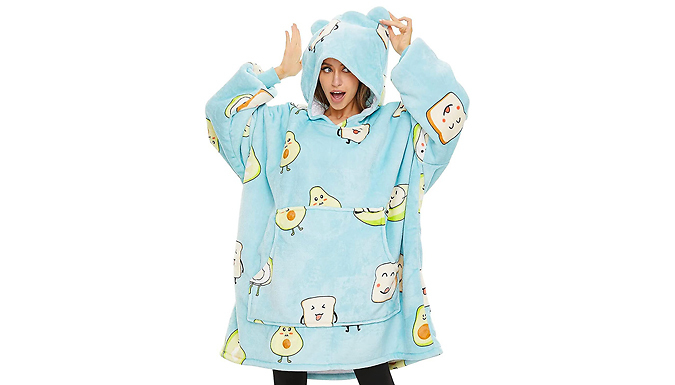 Oversized Wearable Blanket Hoodie - 4 Designs at Discount Experts