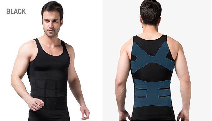 Men's Shapewear Slim Vest - 5 Colours & 5 Sizes at Discount Experts